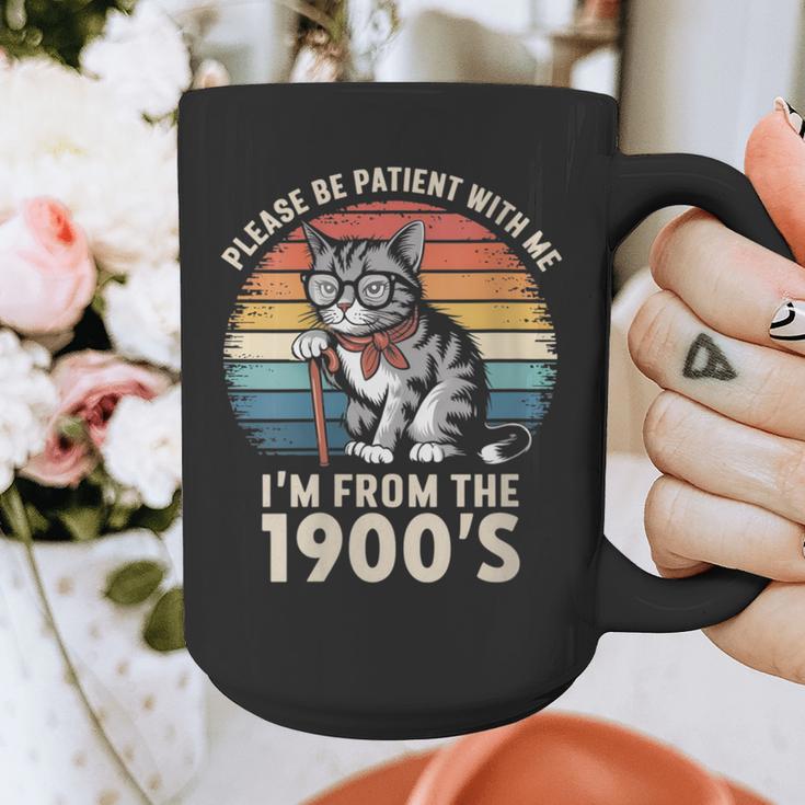Please Be Patient With Me I'm From The 1900s Cat Graphic Print Coffee Mug Please Be Patient With Me I'm From The 1900s Cat Graphic Print Coffee Mug