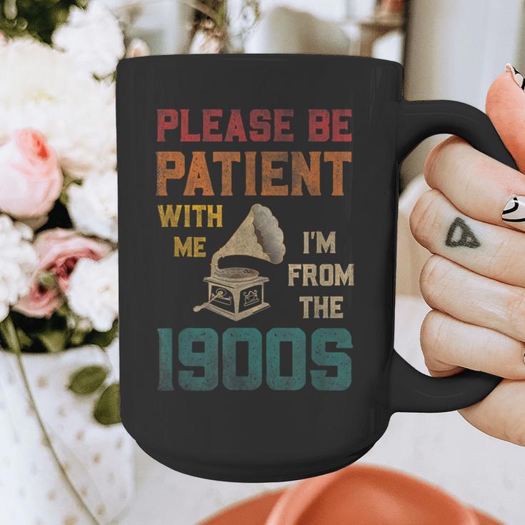 Please Be Patient With Me I'm From The 1900s Cool Gramophone Graphic Print Coffee Mug