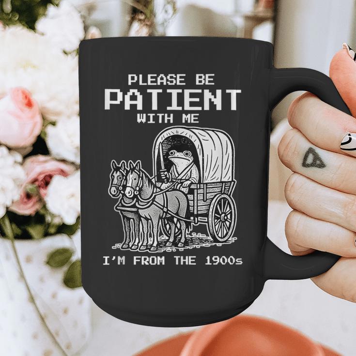 Please Be Patient With Me I'm From The 1900s Frog Graphic Print Coffee Mug