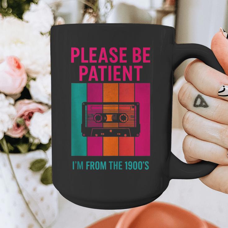 Please Be Patient I'm From The 1900s Retro Cassette Tape Graphic Print Coffee Mug