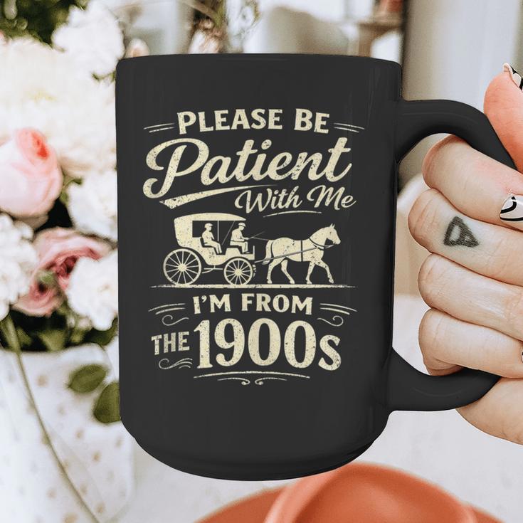 Please Be Patient With Me I'm From The 1900s Retro Graphic Print Coffee Mug