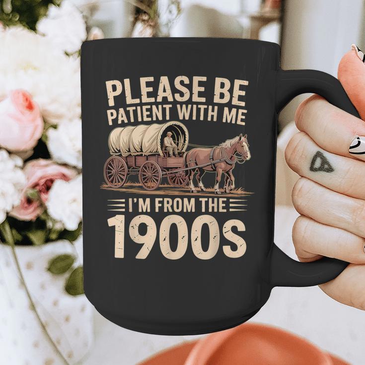 Please Be Patient With Me I'm From The 1900s Retro Humor Graphic Print Coffee Mug Please Be Patient With Me I'm From The 1900s Retro Humor Graphic Print Coffee Mug