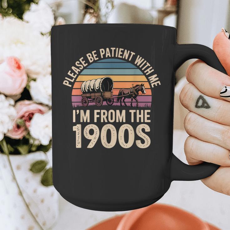 Please Be Patient With My I'm From The 1900s Retro Vintage Graphic Print Coffee Mug Please Be Patient With My I'm From The 1900s Retro Vintage Graphic Print Coffee Mug