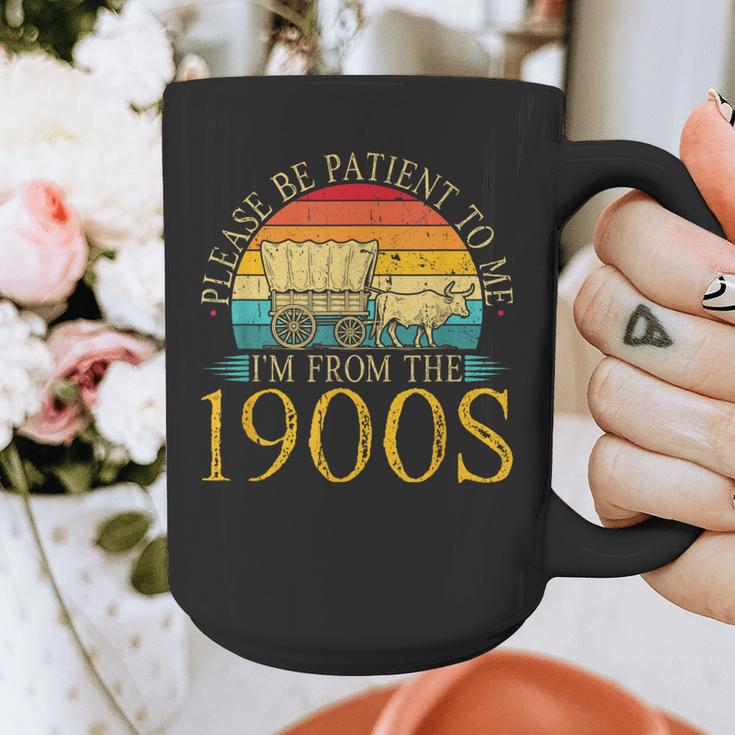 Please Be Patient To Me I'm From The 1900s Retro Vintage Graphic Print Coffee Mug Please Be Patient To Me I'm From The 1900s Retro Vintage Graphic Print Coffee Mug