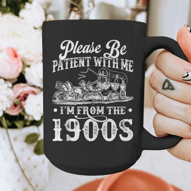 Please Be Patient With Me I'm From The 1900s Sarcastic Humor Graphic Print Coffee Mug