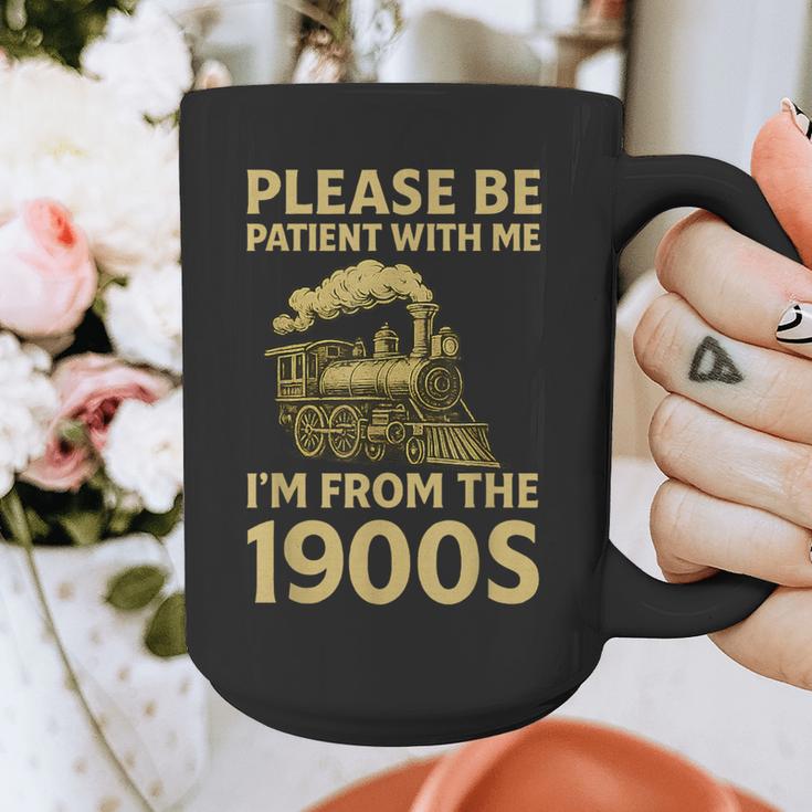 Please Be Patient With Me I'm From The 1900s Steam Train Graphic Print Coffee Mug