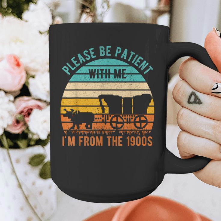 PLEASE BE PATIENT I'M FROM THE 1900s Vintage 1900s 90s Graphic Print Coffee Mug