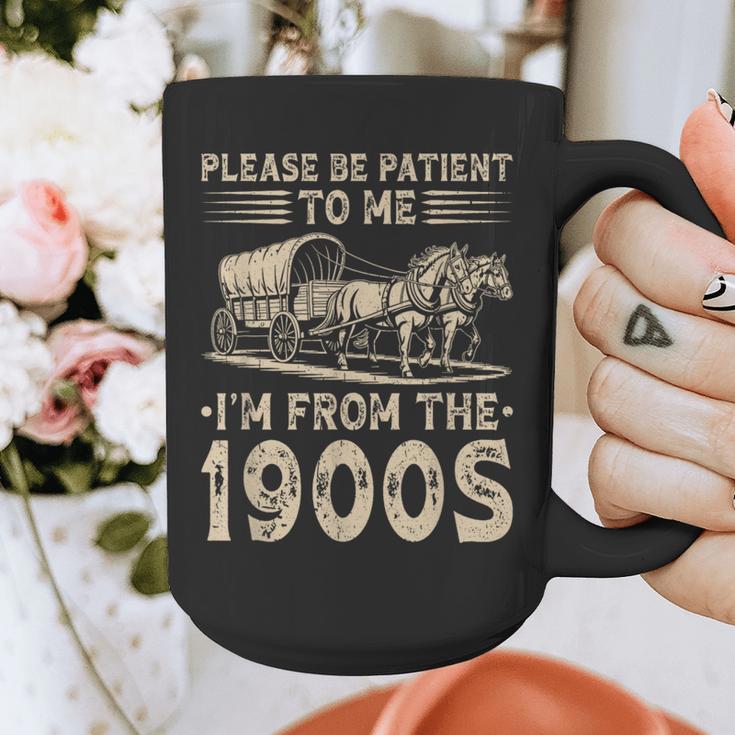 Please Be Patient To Me I'm From The 1900s Vintage Graphic Print Coffee Mug Please Be Patient To Me I'm From The 1900s Vintage Graphic Print Coffee Mug