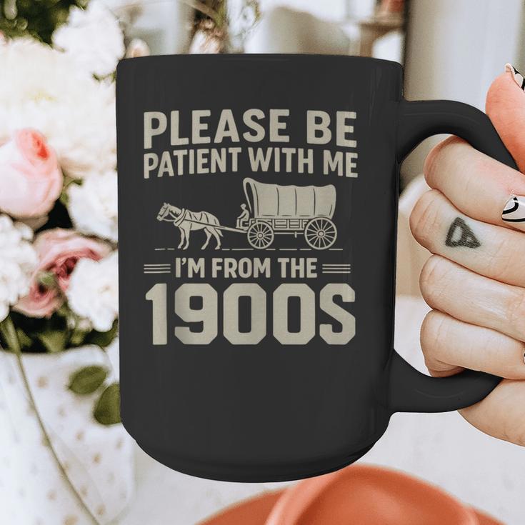 Please Be Patient I'm From The 1900s Vintage Over The Hill Graphic Print Coffee Mug