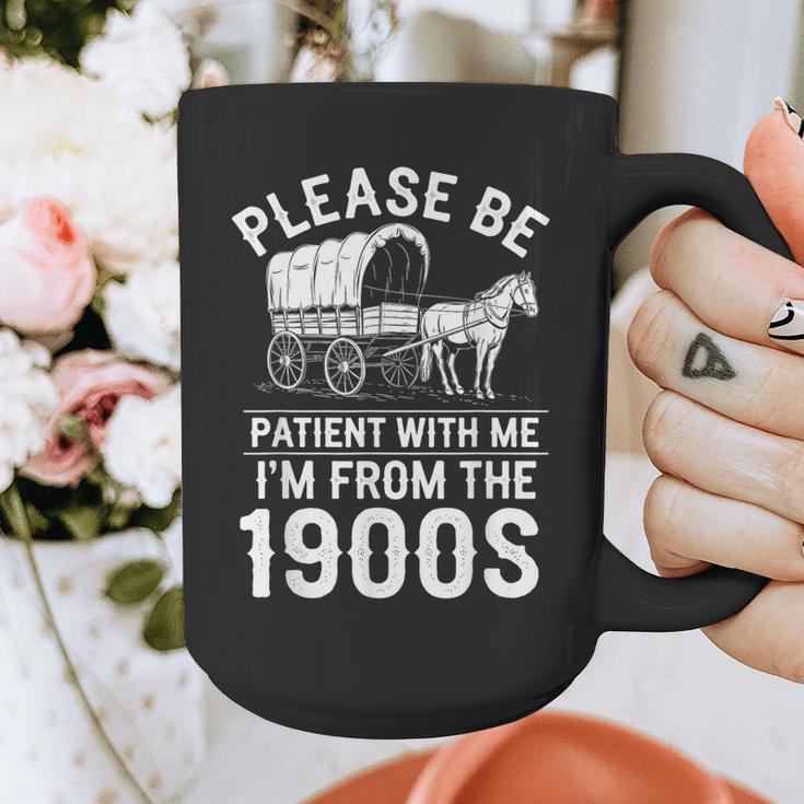 Please Be Patient I'm From The 1900s Vintage Humor 90s Kids Graphic Print Coffee Mug