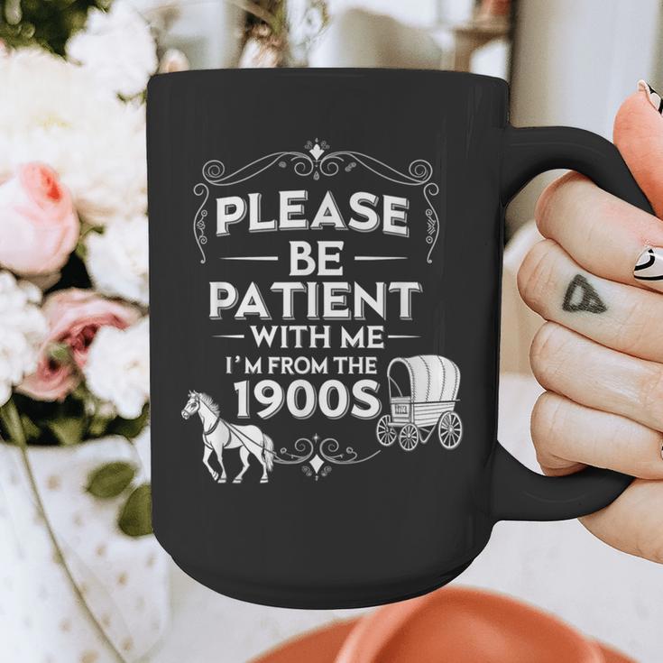 Please Be Patient With Me I'm From The 1900s Vintage Humor Graphic Print Coffee Mug