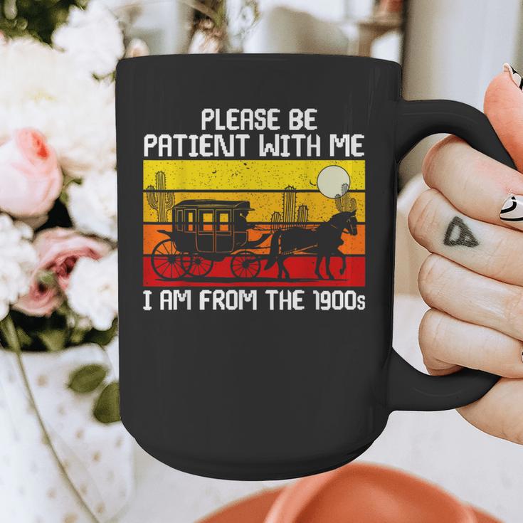 Please Be Patient With Me I'm From The 1900s Vintage Sun Set Graphic Print Coffee Mug Please Be Patient With Me I'm From The 1900s Vintage Sun Set Graphic Print Coffee Mug