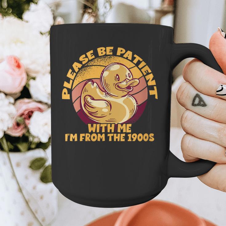 Please Be Patient I'm From The 1900s Vintage Toy Duck Graphic Print Coffee Mug