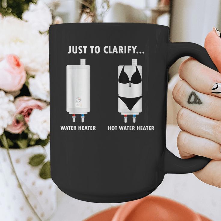 Plumber Hot Water Heater Plumbing Dad Joke Graphic Print Coffee Mug