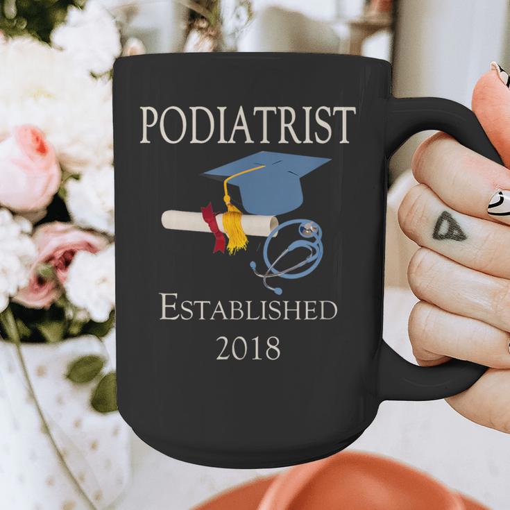 Podiatrist Established 2018 Med School Graduation Shirt Graphic Print Coffee Mug