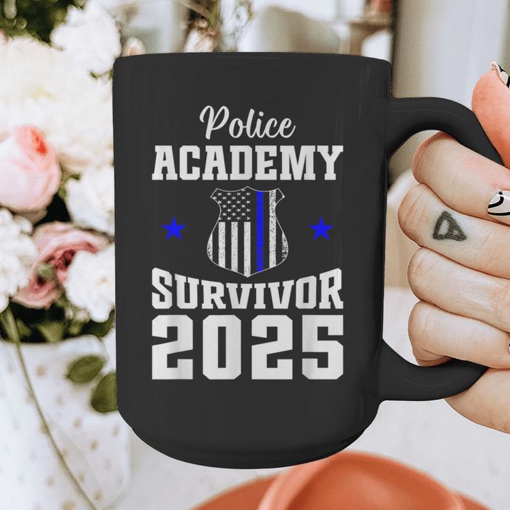 Police Academy Survivor 2025 Graduation Police School Graphic Print Coffee Mug