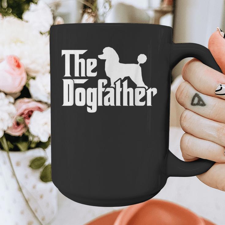 Poodle The Dogfather Cool Dog Daddy Dad Papa Father Men Kids Graphic Print Coffee Mug