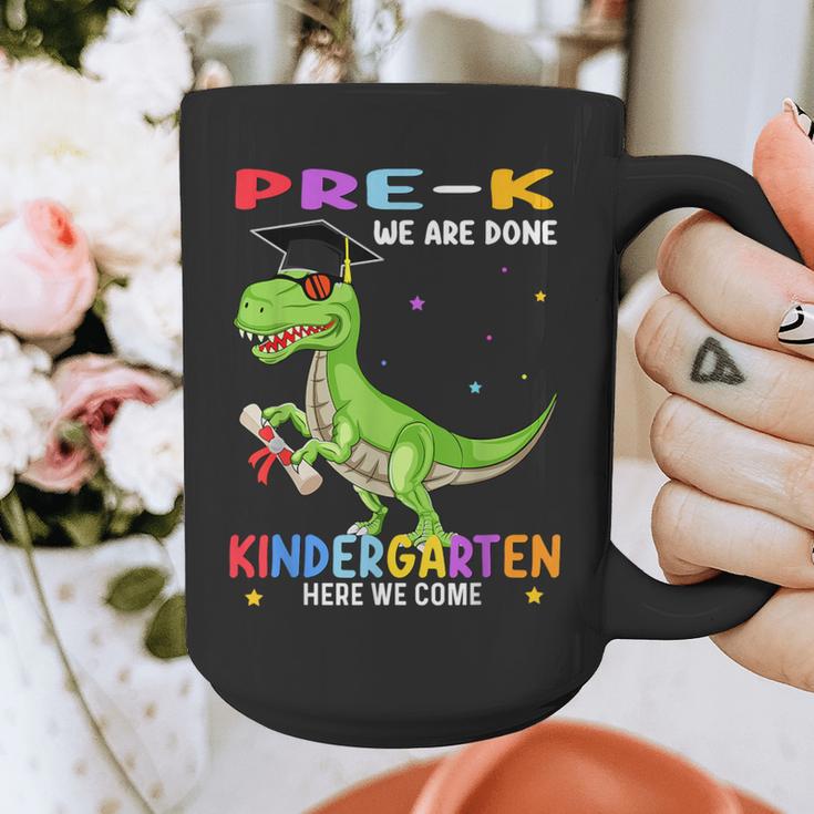 Pre k Graduation We Are Done Class 2023 Pre-k Dinosaur Boys Graphic Print Coffee Mug