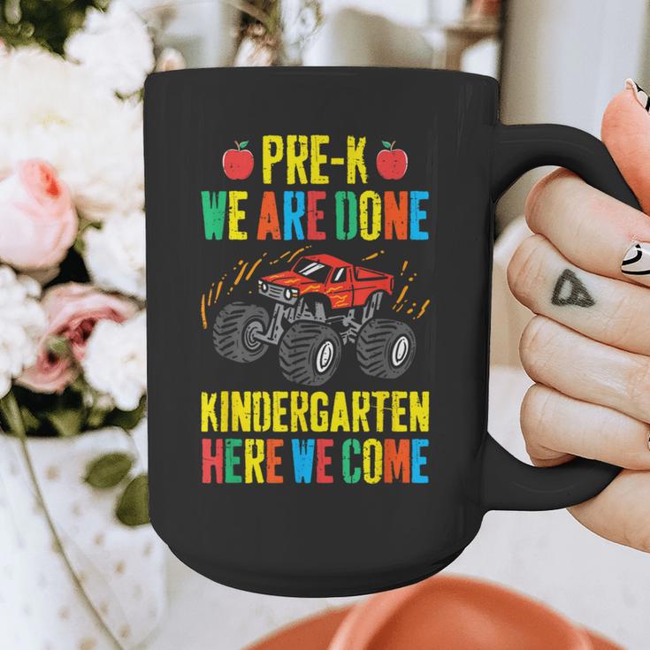 Pre-K Graduation Monster Truck Kindergarten Here We Come Graphic Print Coffee Mug