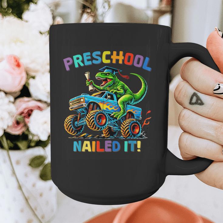 Preschool Graduation Monster Truck Dinosaur Boys Dino Tee Graphic Print Coffee Mug