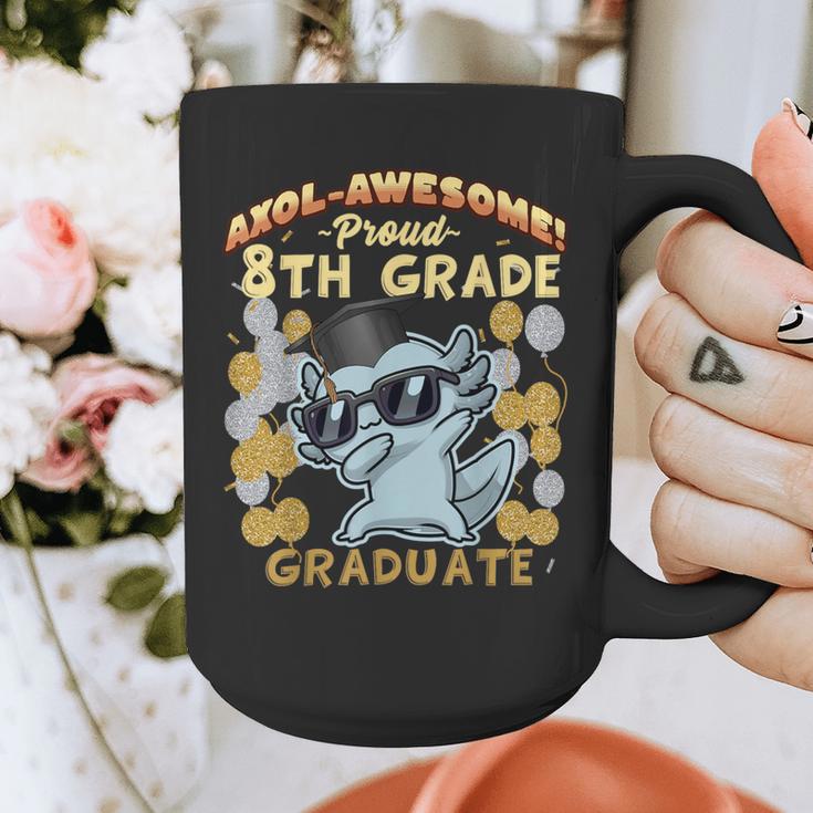 Proud 8th Grade Graduate Axolotl Graduation Eighth Graphic Print Coffee Mug