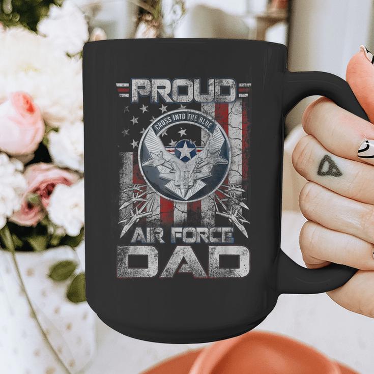 Proud Air Force Dad Shirt Military Family Fathers Day Graphic Print Coffee Mug