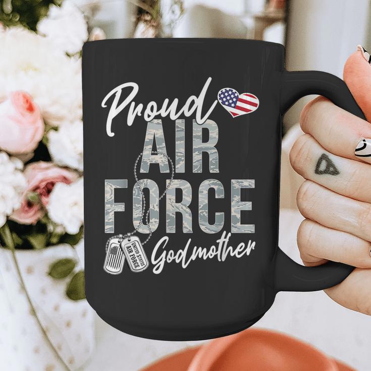 Proud Air Force Godmother US Air Force Graduation Godmother Graphic Print Coffee Mug