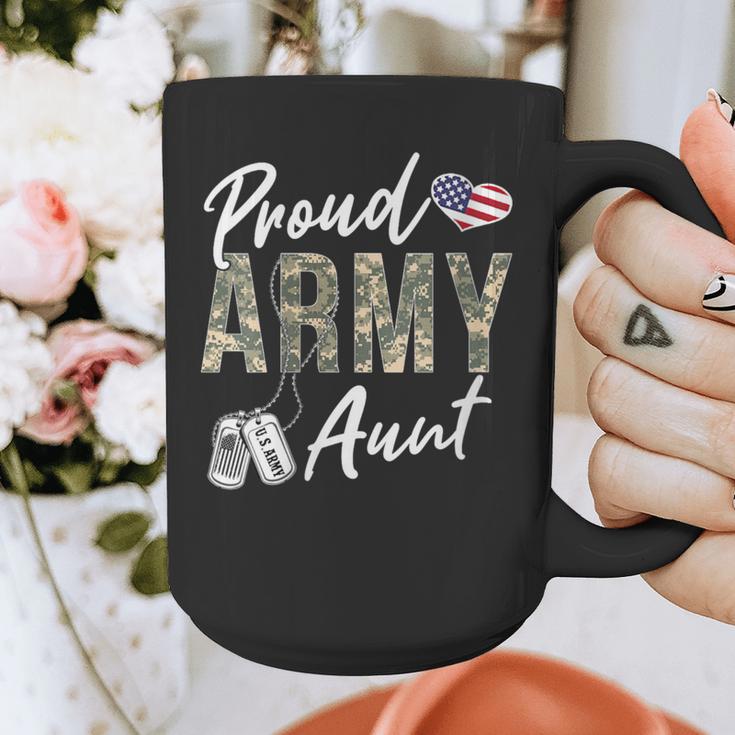 Proud Army Aunt Army Graduation Aunt US Army Aunt Graphic Print Coffee Mug