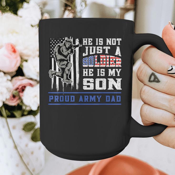 Proud Army Dad Soldier Son Patriotic Veterens Graphic Print Coffee Mug