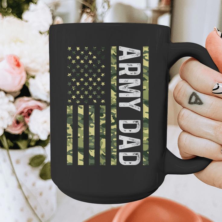 Proud Army Dad United States USA Flag For Father's Day Graphic Print Coffee Mug