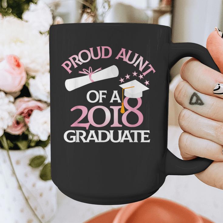 Proud Aunt Of a 2018 Graduate Auntie Graduation Graphic Print Coffee Mug