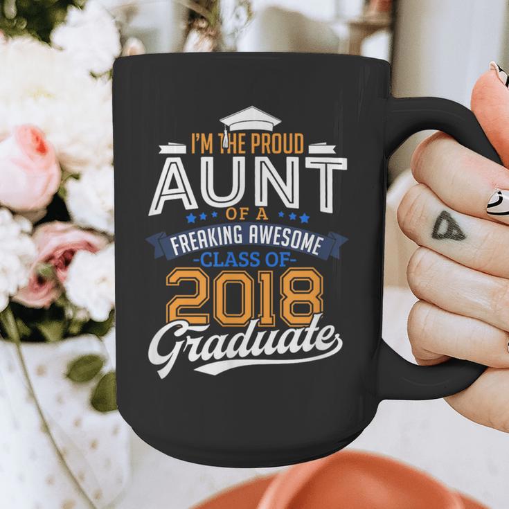 Proud Aunt Of 2018 Graduate Shirt Graduation Grad Class Graphic Print Coffee Mug