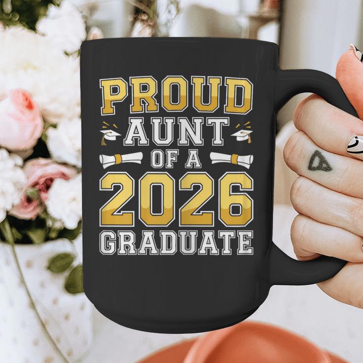 Proud Aunt Of A 2026 Graduate Shirt Class Of 2026 Graduation Graphic Print Coffee Mug