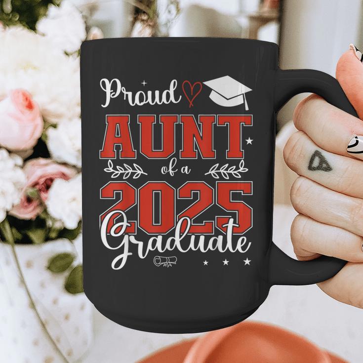 Proud Aunt Of a Class Of 2025 Graduate For Graduation Graphic Print Coffee Mug