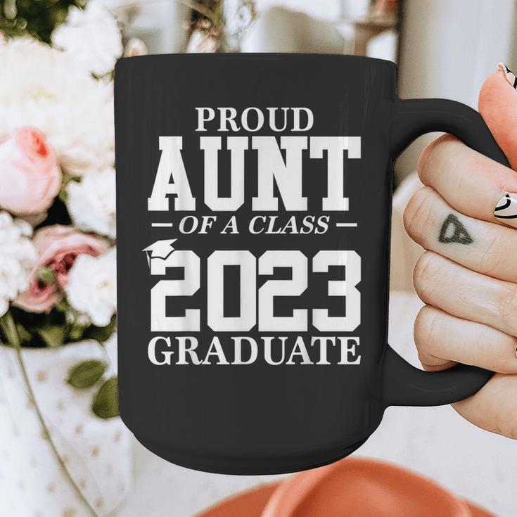 Proud Aunt Graduation Senior 23 Grad Class Of 2023 Graphic Print Coffee Mug
