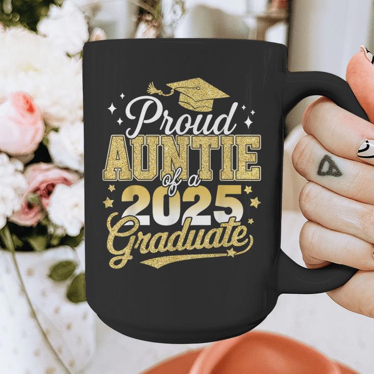 Proud Auntie Of A Class Of 2025 Graduate Senior Graduation Graphic Print Coffee Mug