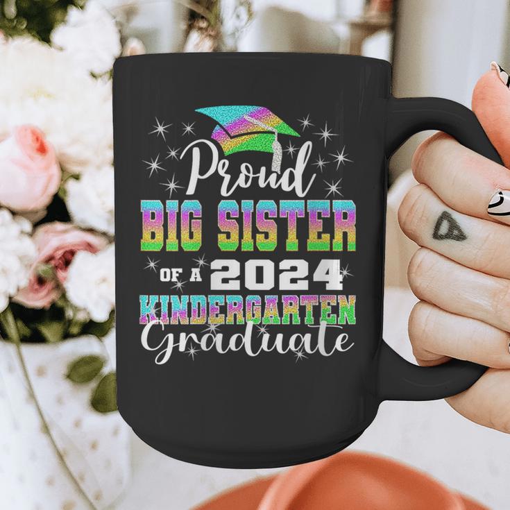 Proud Big Sister Of Kindergarten Graduate 2024 Graduation Graphic Print Coffee Mug