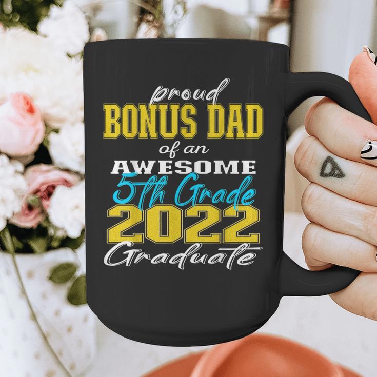 Proud Bonus Dad Of 5th Grade Graduate 2022 Family Graduation Graphic Print Coffee Mug