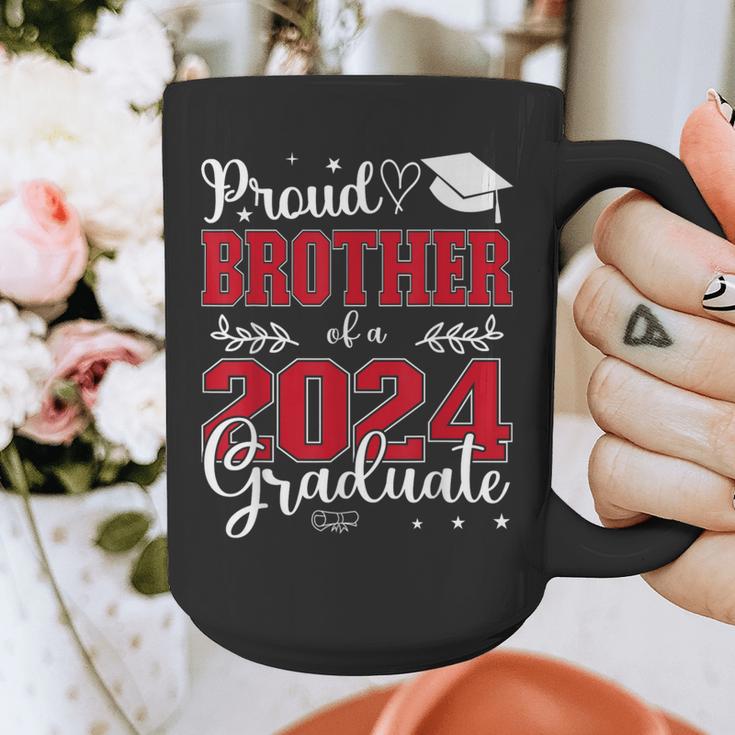 Proud Brother Of a Class Of 2024 Graduate For Graduation Graphic Print Coffee Mug