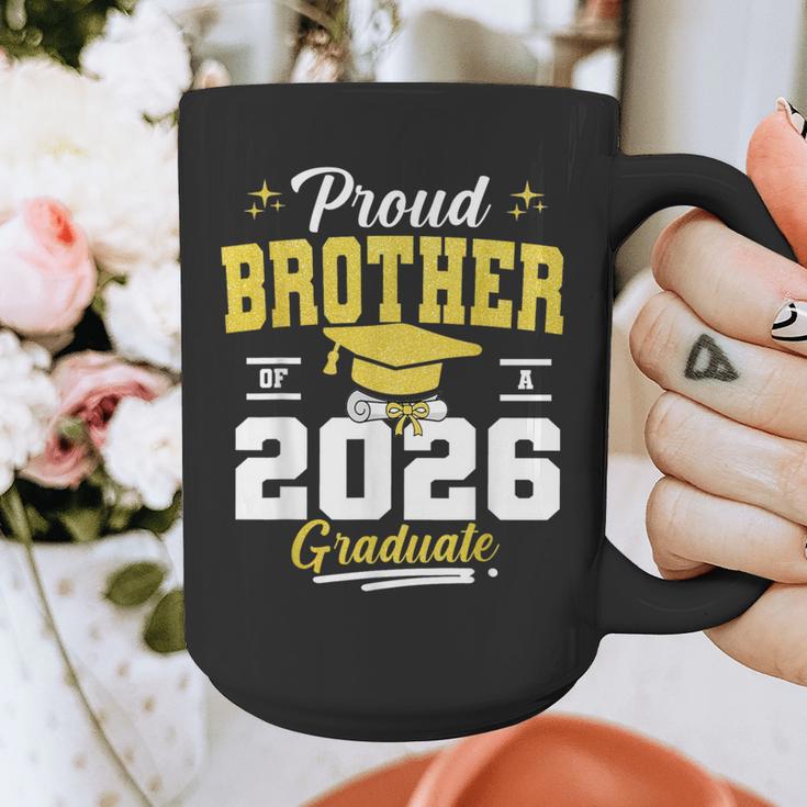 Proud Brother Of a Class Of 2026 Graduate Senior Graduation Graphic Print Coffee Mug