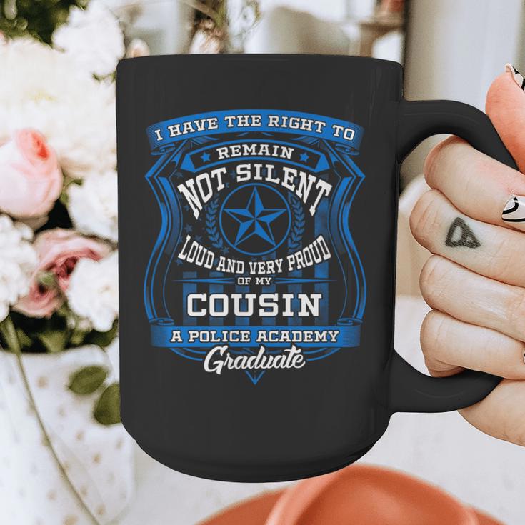 Proud Of Cousin Police Academy Graduation Shirt Graphic Print Coffee Mug