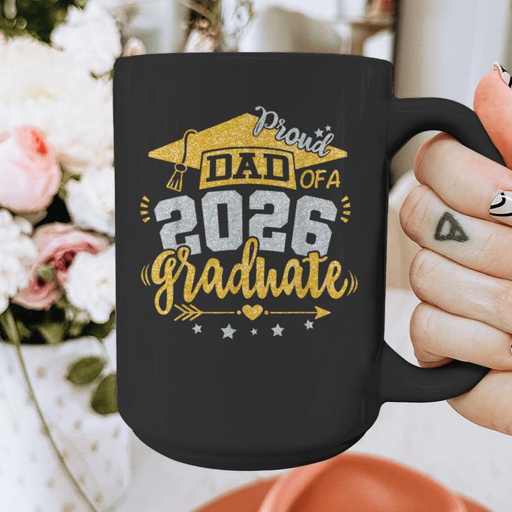 Proud Dad Of A 2026 Graduate Grad Senior Graduation Father Graphic Print Coffee Mug