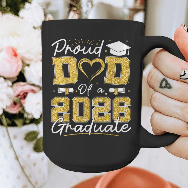 Proud Dad Of A 2026 Graduate Senior 2026 Grad Family Graphic Print Coffee Mug