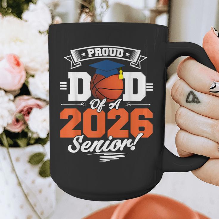 Proud Dad Of A 2026 Senior Basketball Graduation Graphic Print Coffee Mug