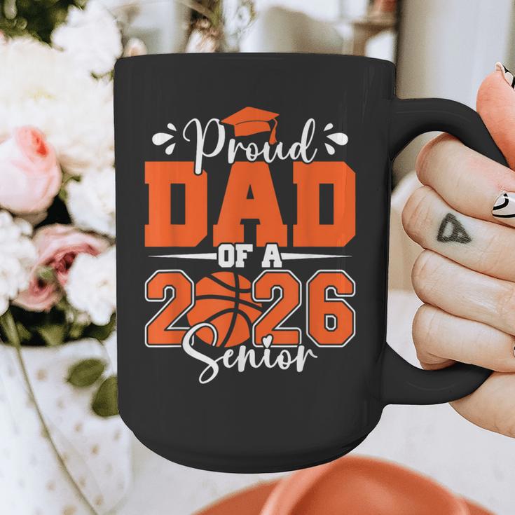 Proud Dad Of A 2026 Senior Basketball Graduation Family Graphic Print Coffee Mug