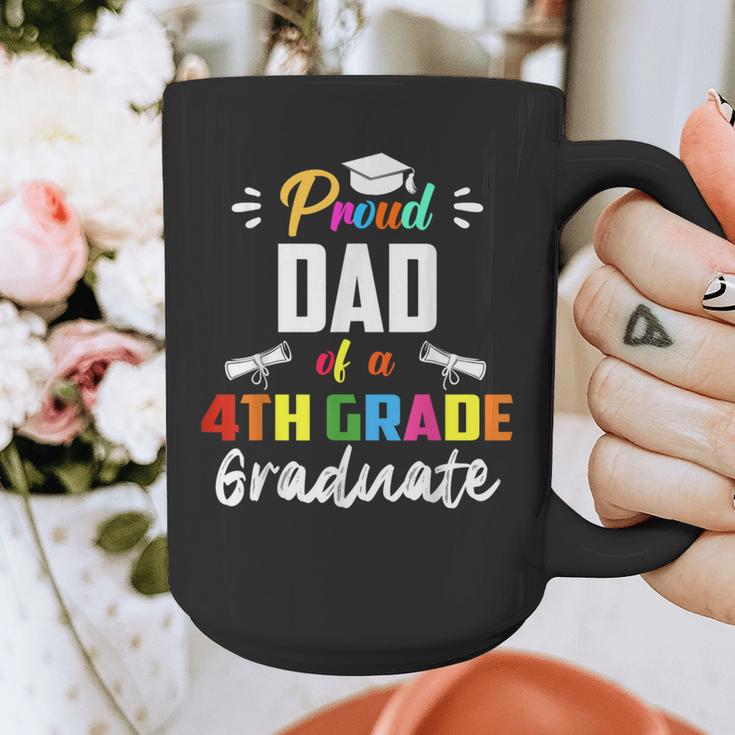 Proud DAD Of A 4th Grade Graduate Graduation 2024 Senior 24 Graphic Print Coffee Mug