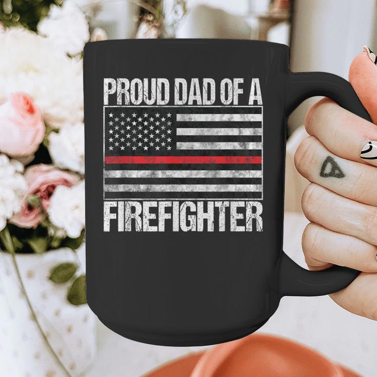 Proud Dad Of a Firefighter Fireman Parent Graphic Print Coffee Mug