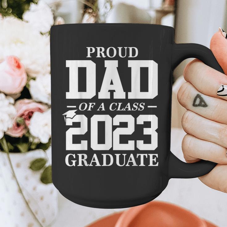 Proud Dad Graduation Senior 23 Grad Class Of 2023 Graphic Print Coffee Mug