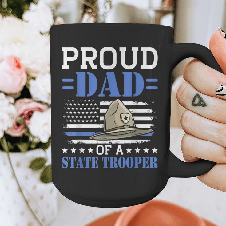 Proud Dad Of A State Trooper Police Officer Graduation Graphic Print Coffee Mug