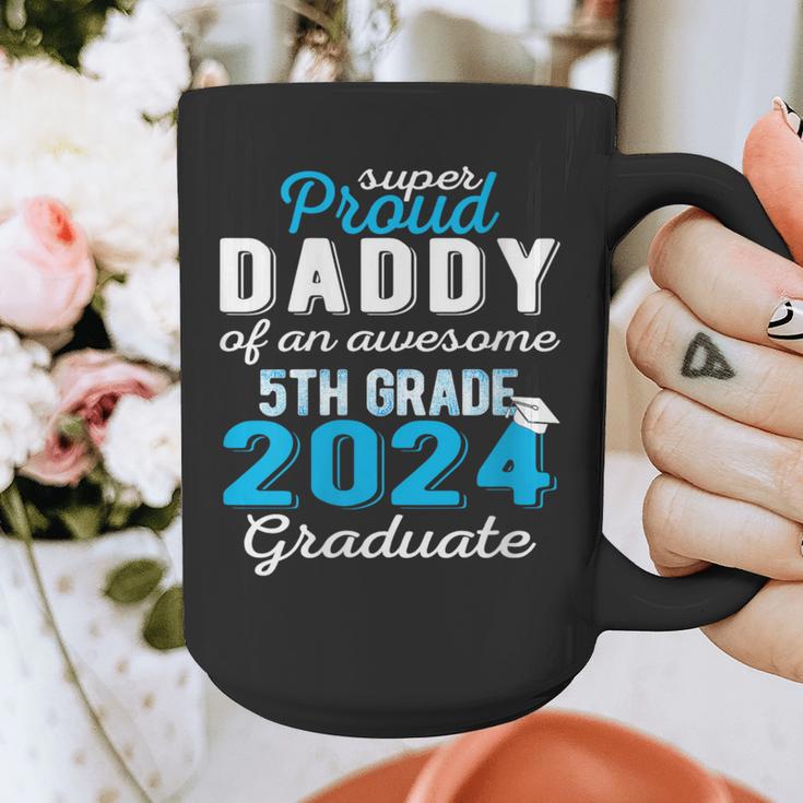 Proud Daddy Of 5th Grade Graduate 2024 Family Graduation Graphic Print Coffee Mug